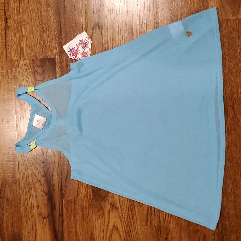 Girls Skechers blue sheer cover up size 6